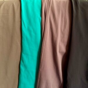 Savvi Flat Front Leggings LARGE MULTIPLE COLORS NWOT workout